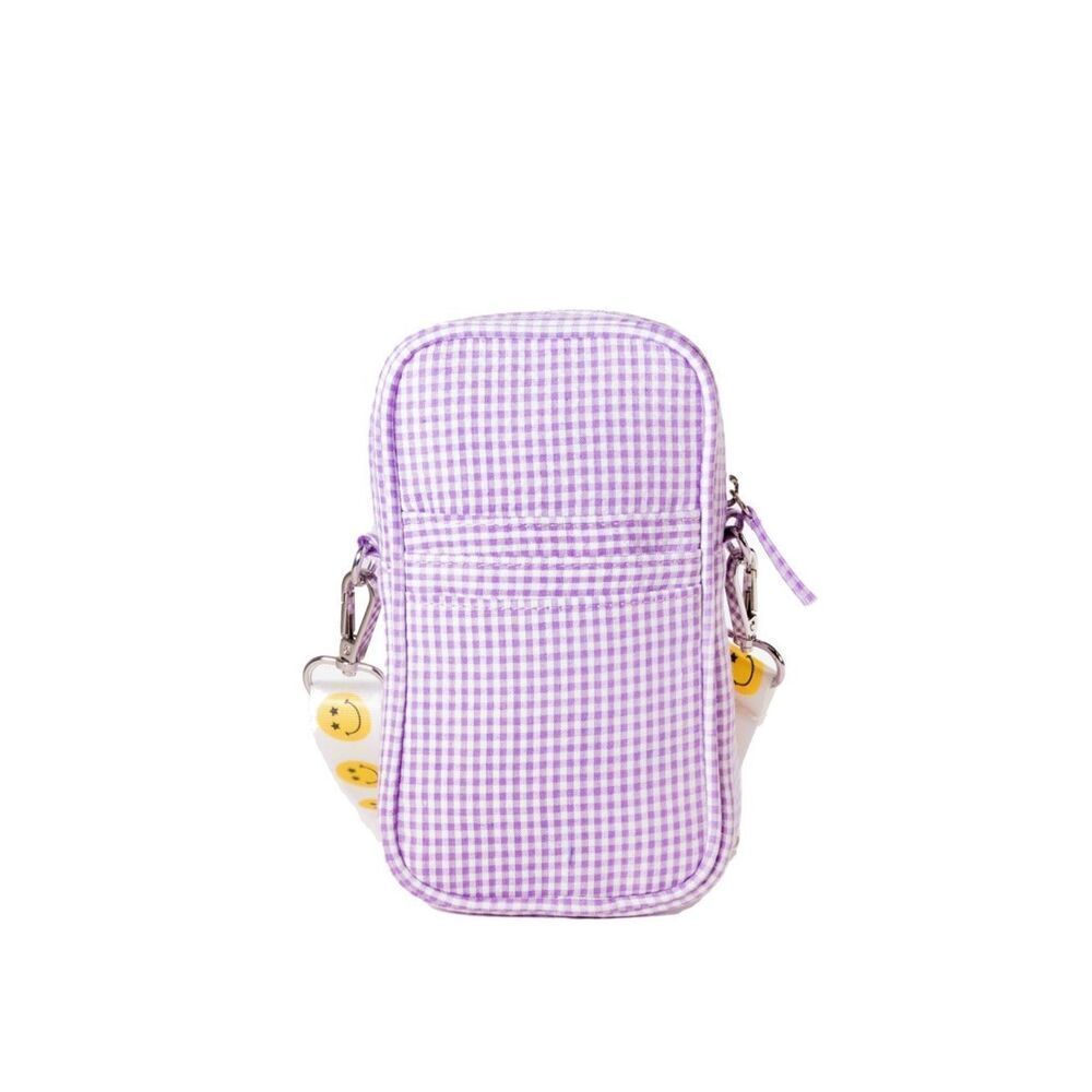 Women's Danni Mini Phone Crossbody -‎ Lilac Gingham